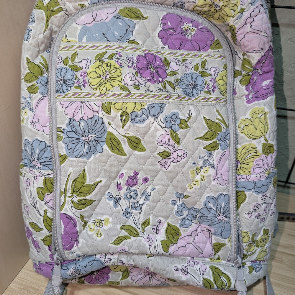 Vera Bradley Quilted Backpack Laptop Bag!
